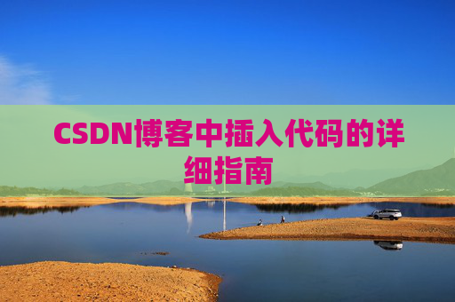 CSDN博客中插入代码的详细指南